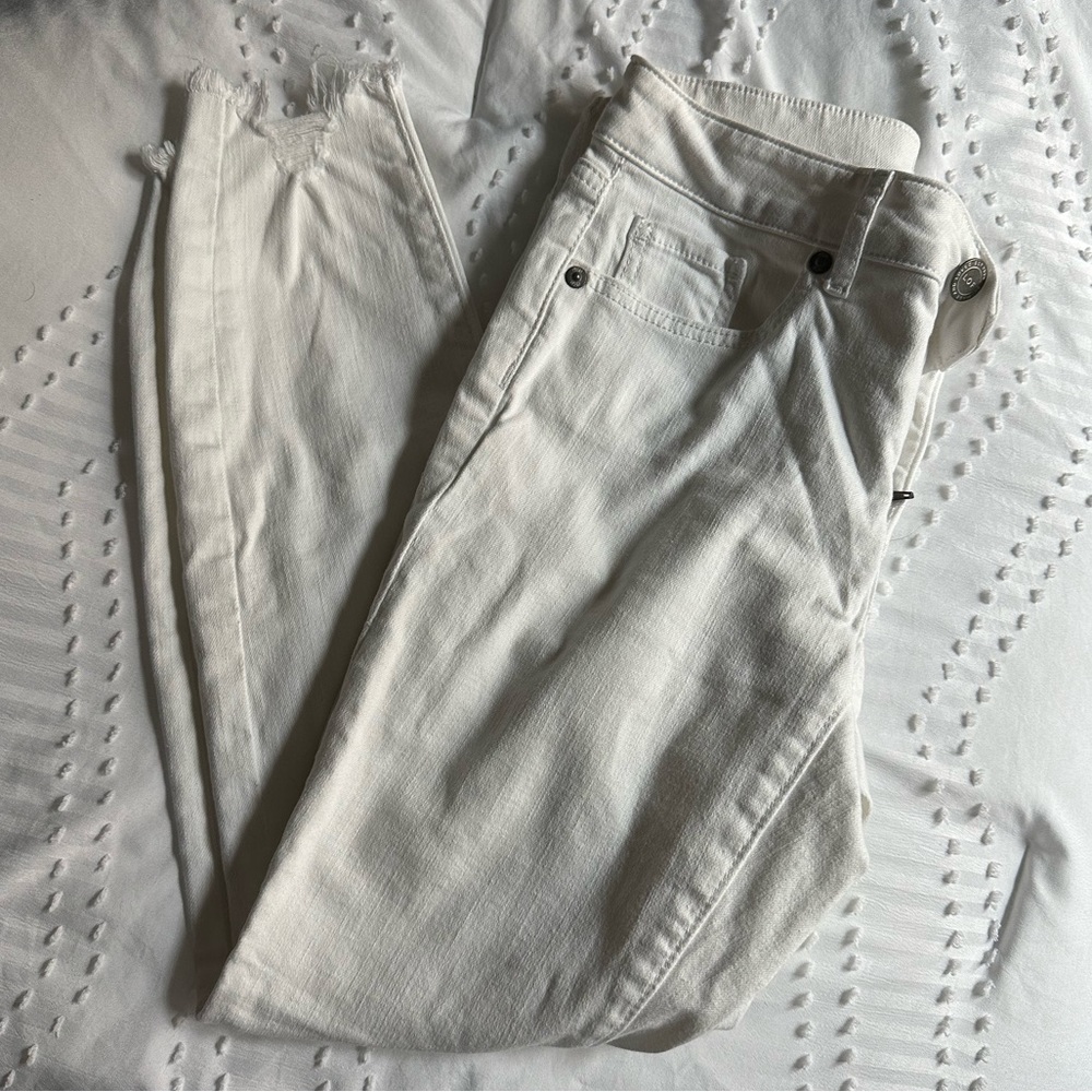 LOFT CURVY SKINNY CROP JEANS